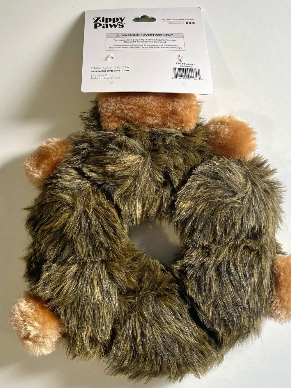 Plush Pet Toys Raccoon & Hedgehog Zippy Paws